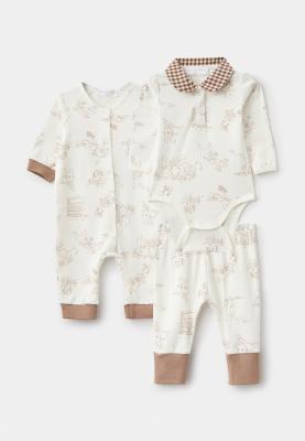 Комплект из слипа, боди и брюк